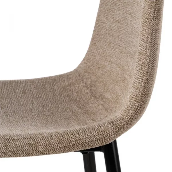 TABURETE TAUPE TEJIDO-METAL SALÓN 46 X 48 X 96 CM - Imagen 7