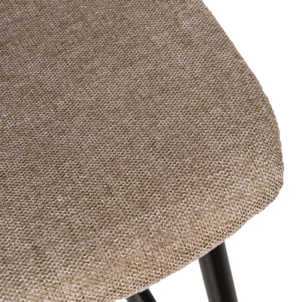 TABURETE TAUPE TEJIDO-METAL SALÓN 46 X 48 X 96 CM - Imagen 8