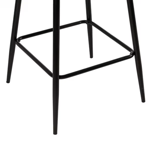 TABURETE GRIS TEJIDO-METAL SALÓN 46 X 48 X 96 CM - Imagen 11