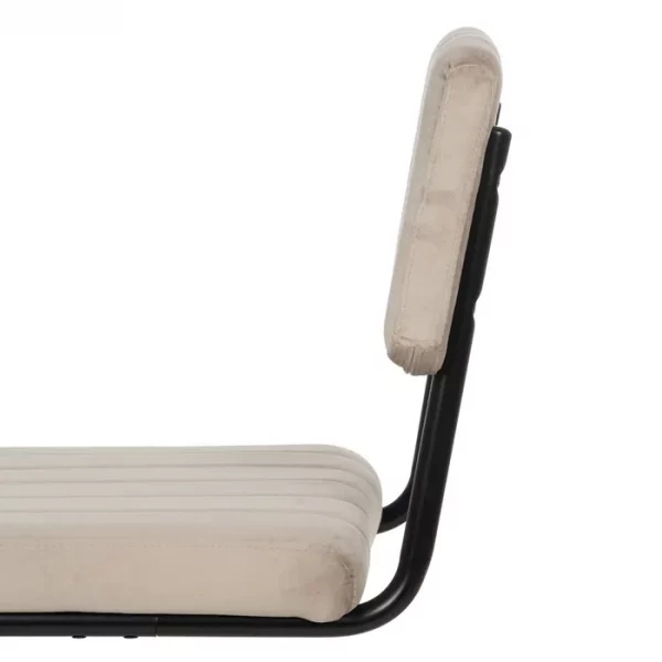 TABURETE BEIGE TEJIDO-METAL CONTRACT 44 X 50 X 115 CM - Imagen 6