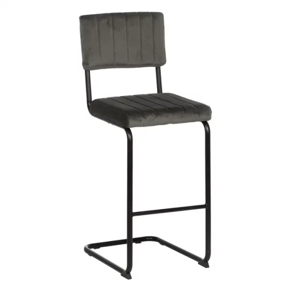 TABURETE TAUPE TEJIDO-METAL CONTRACT 44 X 50 X 115 CM - Imagen 2
