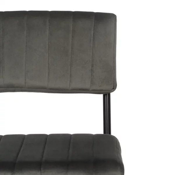 TABURETE TAUPE TEJIDO-METAL CONTRACT 44 X 50 X 115 CM - Imagen 5