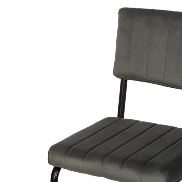 TABURETE TAUPE TEJIDO-METAL CONTRACT 44 X 50 X 115 CM - Imagen 6