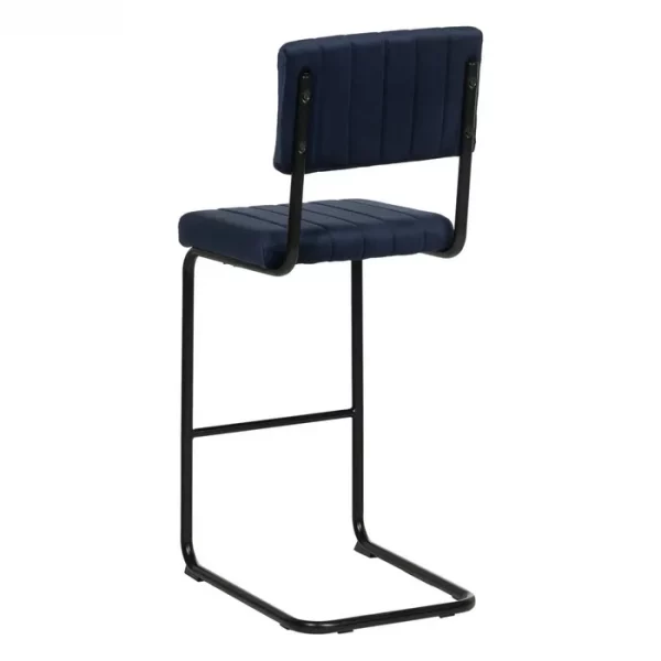 TABURETE AZUL TEJIDO-METAL CONTRACT 44 X 50 X 115 CM - Imagen 4