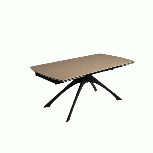 MESA EXTENSIBLE NATURAL-NEGRO 180 X 90 X 76 CM - Imagen 2
