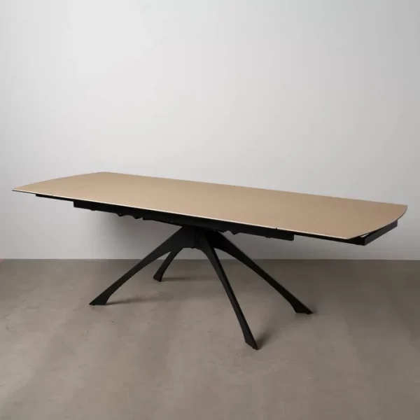 MESA EXTENSIBLE NATURAL-NEGRO 180 X 90 X 76 CM - Imagen 3