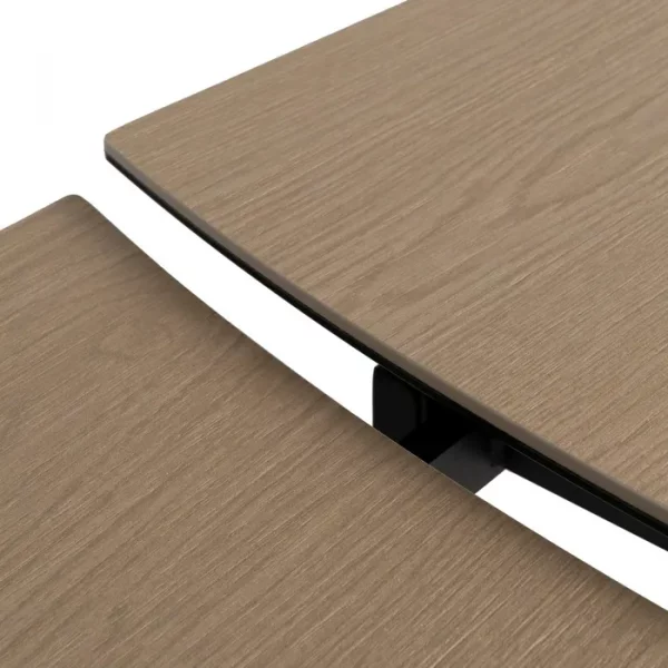 MESA EXTENSIBLE NATURAL-NEGRO 180 X 90 X 76 CM - Imagen 7
