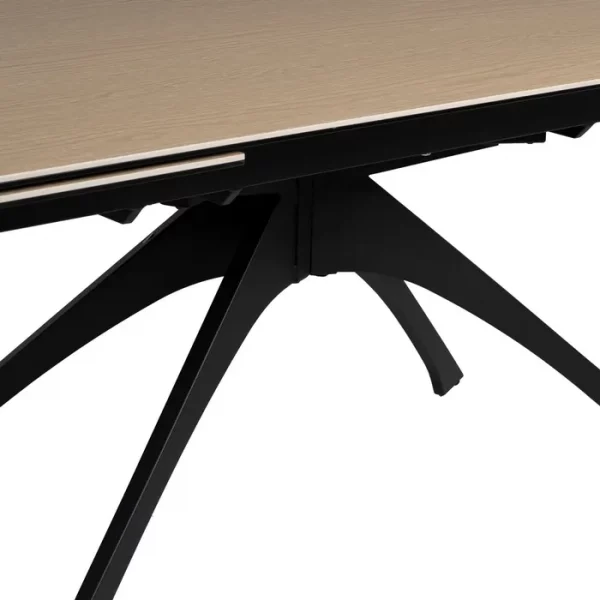 MESA EXTENSIBLE NATURAL-NEGRO 180 X 90 X 76 CM - Imagen 9