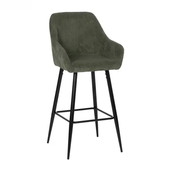 TABURETE VERDE TEJIDO-METAL CONTRACT 54 X 41,50 X 109 CM - Imagen 2