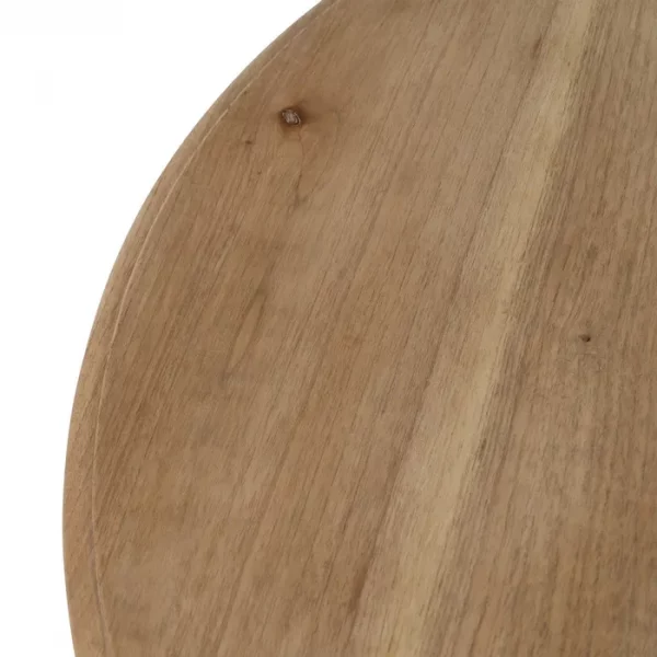 MESA AUXILIAR NATURAL MADERA MINDI SALÓN 70 X 70 X 77 CM - Imagen 3