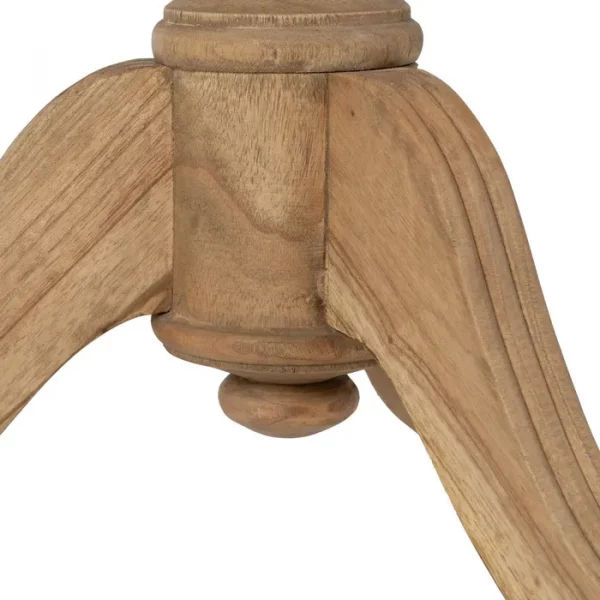 MESA AUXILIAR NATURAL MADERA MINDI SALÓN 70 X 70 X 77 CM - Imagen 6
