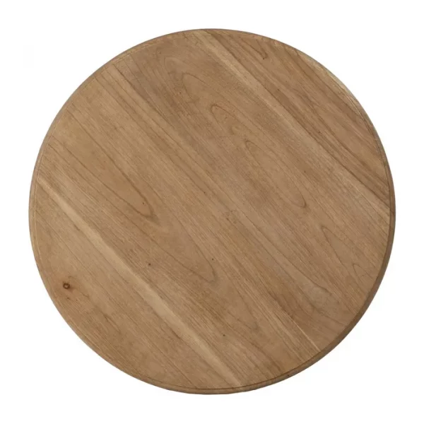 MESA AUXILIAR NATURAL MADERA MINDI SALÓN 70 X 70 X 77 CM - Imagen 7