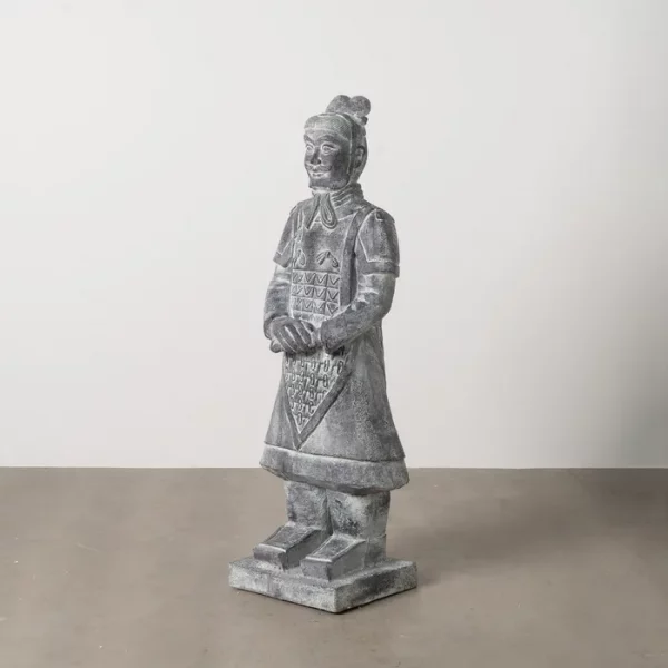 ESCULTURA GUERRERO FIBRA DE MAGNESIO 41 X 33,50 X 122 CM