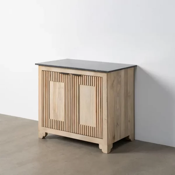 APARADOR MADERA-MÁRMOL SALÓN 95 X 57 X 90 CM