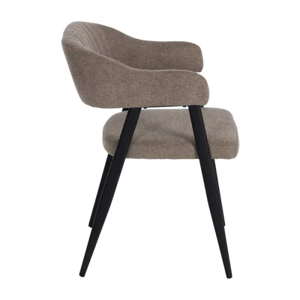 SILLA BEIGE TEJIDO-METAL CONTRACT 56 X 60 X 81 CM - Imagen 3