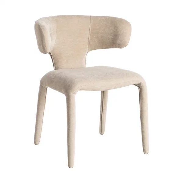 SILLA TAUPE TEJIDO 58 X 55 X 76 CM - Imagen 2