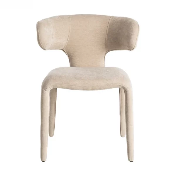 SILLA TAUPE TEJIDO 58 X 55 X 76 CM - Imagen 3