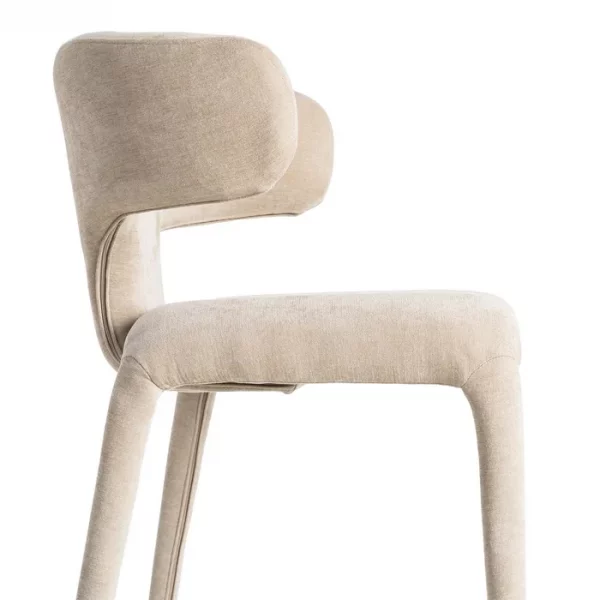 SILLA TAUPE TEJIDO 58 X 55 X 76 CM - Imagen 7