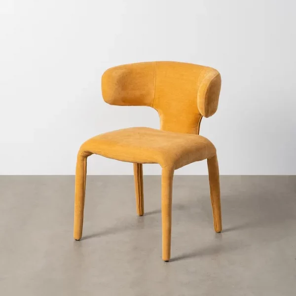 SILLA MOSTAZA TEJIDO 58 X 55 X 76 CM