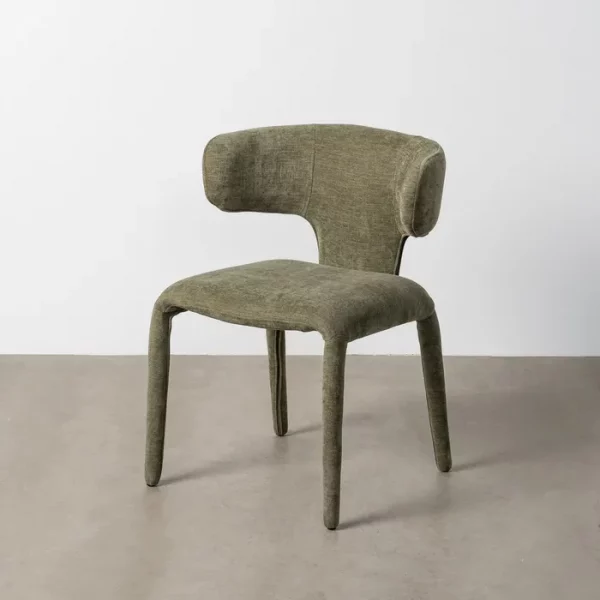 SILLA VERDE TEJIDO 58 X 55 X 76 CM