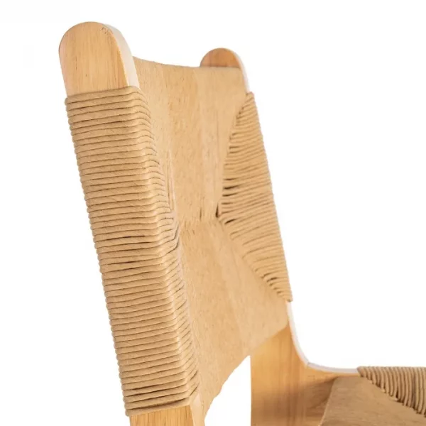 TABURETE NATURAL MADERA 45 X 46 X 94 CM - Imagen 7