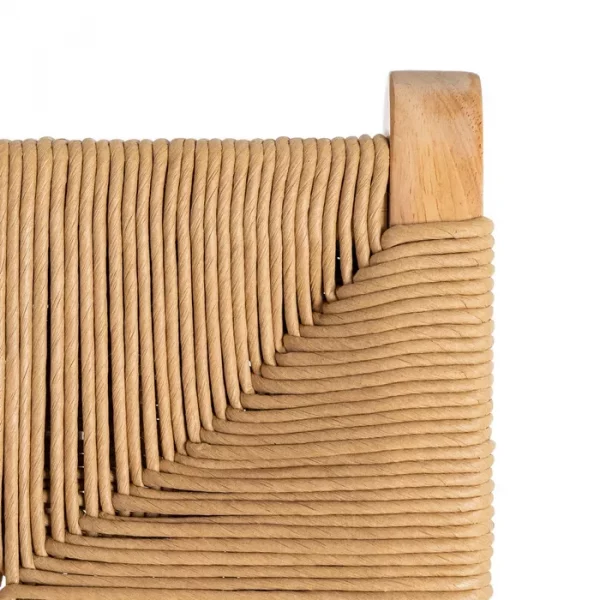 TABURETE NATURAL MADERA 45 X 46 X 94 CM - Imagen 9