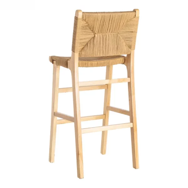 TABURETE NATURAL MADERA 45 X 46 X 106 CM - Imagen 5