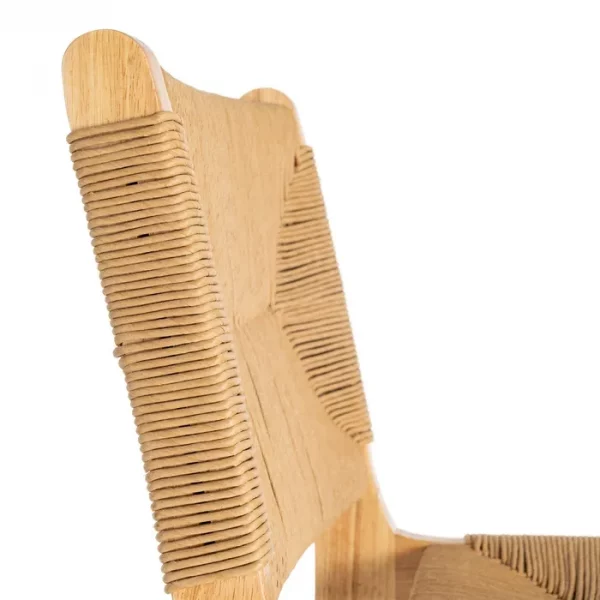TABURETE NATURAL MADERA 45 X 46 X 106 CM - Imagen 7