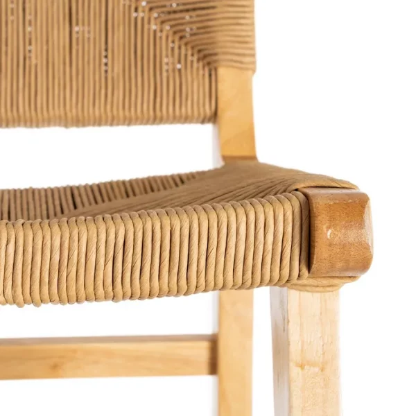 TABURETE NATURAL MADERA 45 X 46 X 106 CM - Imagen 8
