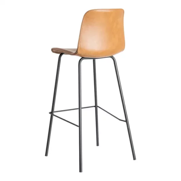 TABURETE CAMEL METAL / SIMIL PIEL 47 X 47 X 103 CM - Imagen 5