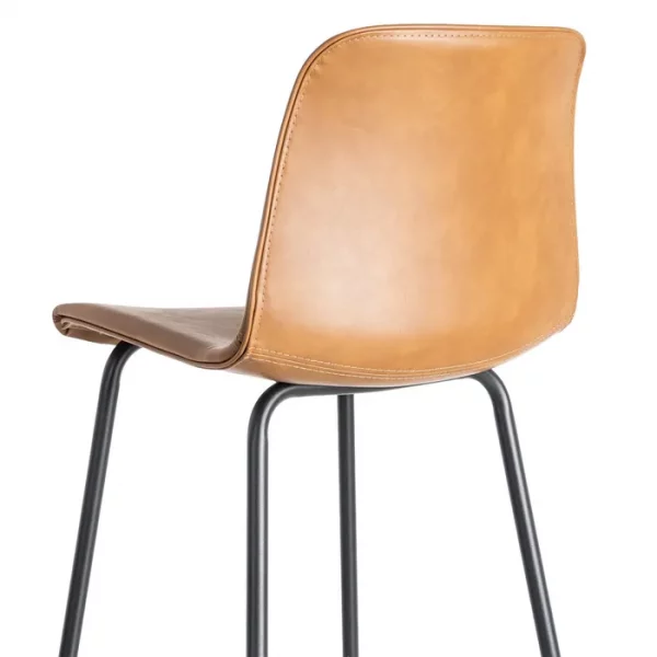 TABURETE CAMEL METAL / SIMIL PIEL 47 X 47 X 103 CM - Imagen 6