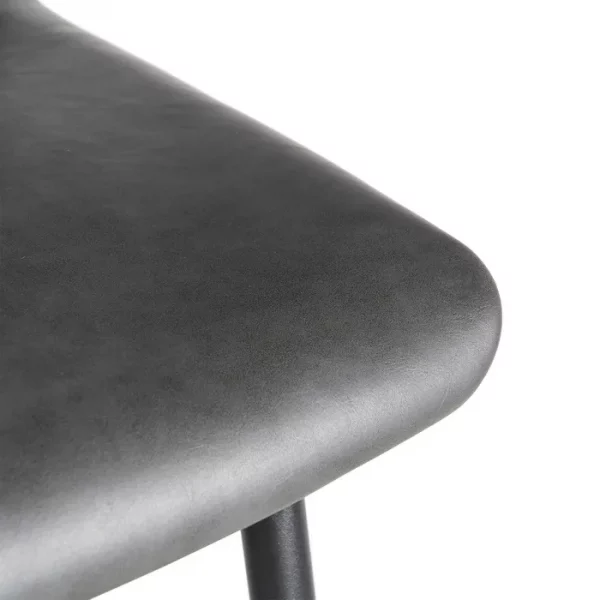 TABURETE NEGRO METAL / SIMIL PIEL 47 X 47 X 103 CM - Imagen 10