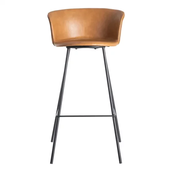 TABURETE CAMEL METAL / SIMIL PIEL 44,50 X 48,50 X 93,50 CM - Imagen 3