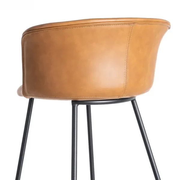 TABURETE CAMEL METAL / SIMIL PIEL 44,50 X 48,50 X 93,50 CM - Imagen 6