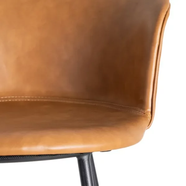 TABURETE CAMEL METAL / SIMIL PIEL 44,50 X 48,50 X 93,50 CM - Imagen 8