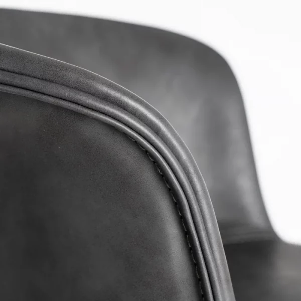 TABURETE NEGRO METAL / SIMIL PIEL 44,50 X 48,50 X 93,50 CM - Imagen 10