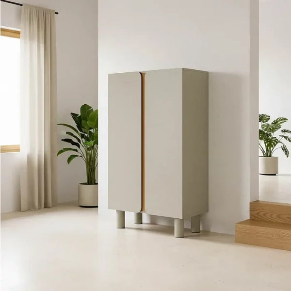 ARMARIO TAUPE DM SALÓN 80 X 40 X 137 CM