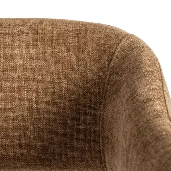 SILLA MARRÓN TEJIDO-METAL CONTRACT 56 X 60 X 81 CM - Imagen 10