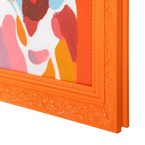 PINTURA MUJER NARANJA LIENZO DECORACIÓN 100 X 3,50 X 130 CM - Imagen 4