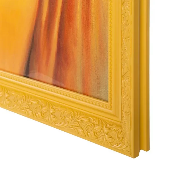 PINTURA MUJER AMARILLO LIENZO DECORACIÓN 80 X 3,50 X 116 CM - Imagen 5