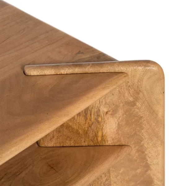 MESA CENTRO NATURAL MADERA DE MANGO 121 X 61 X 60,50 CM - Imagen 5