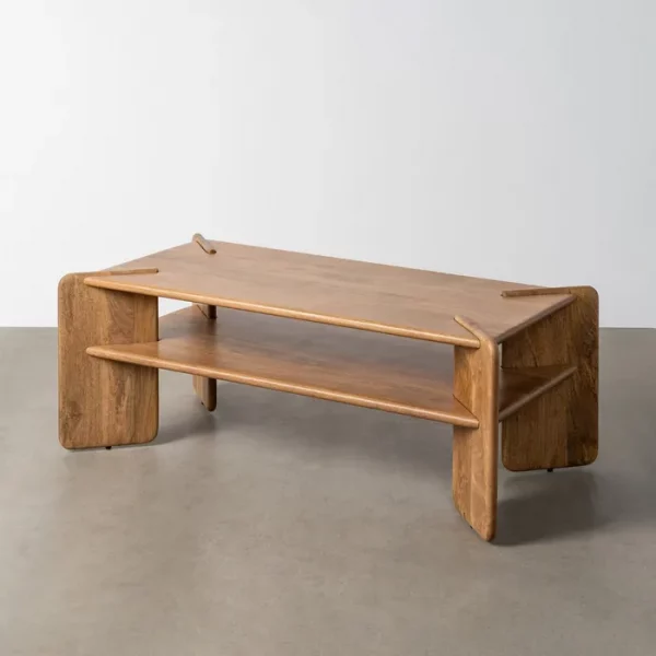 MESA CENTRO NATURAL MADERA DE MANGO 121 X 61 X 60,50 CM - Imagen 2