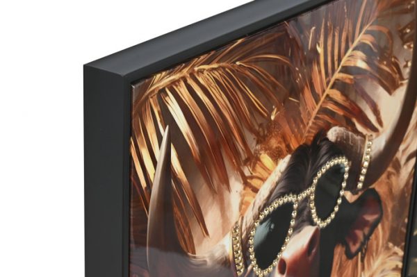 CUADRO LIENZO MDF 62X4X122 TORO VACA 3 SURT. - Imagen 2