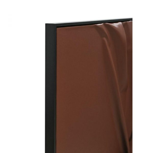 CUADRO CUERO PS 103X4X143 ABSTRACTO RELIEVE ROJO - Imagen 2