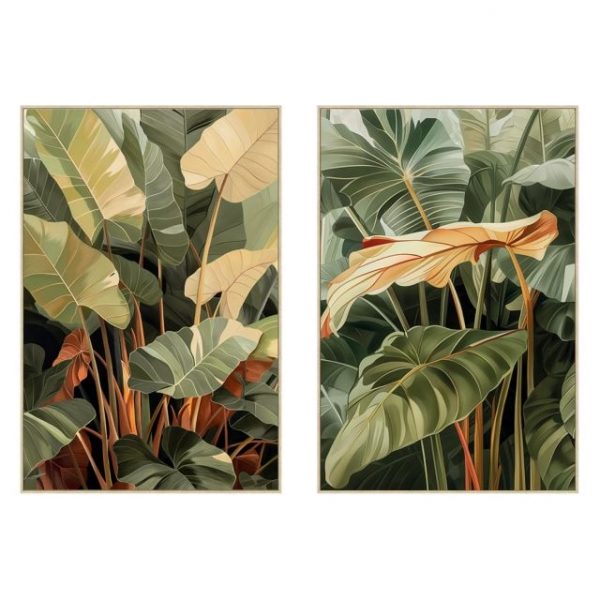 CUADRO LIENZO PS 83X4,5X123 PALMERAS 2 SURT.