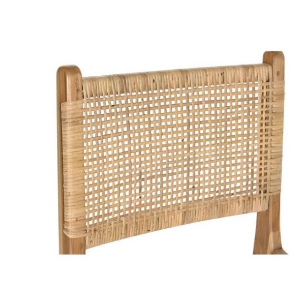 SILLA TECA RATAN 51X55X86 MARRON CLARO - Imagen 3