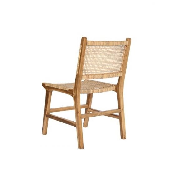 SILLA TECA RATAN 51X55X86 MARRON CLARO - Imagen 6