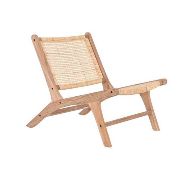 SILLA TECA RATAN 65X80X68 NATURAL