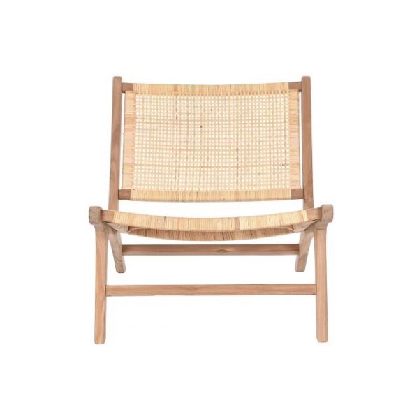 SILLA TECA RATAN 65X80X68 NATURAL - Imagen 3