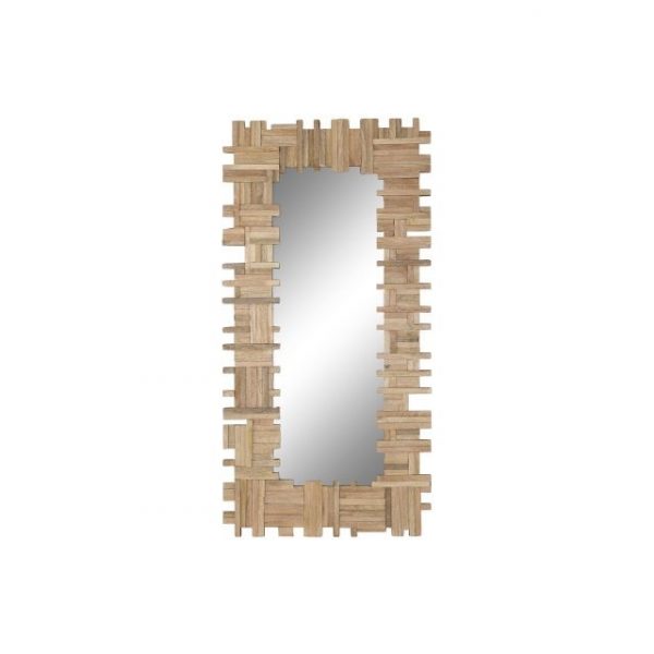 ESPEJO MANGO CRISTAL 91X3X183 TRONCOS 3D NATURAL